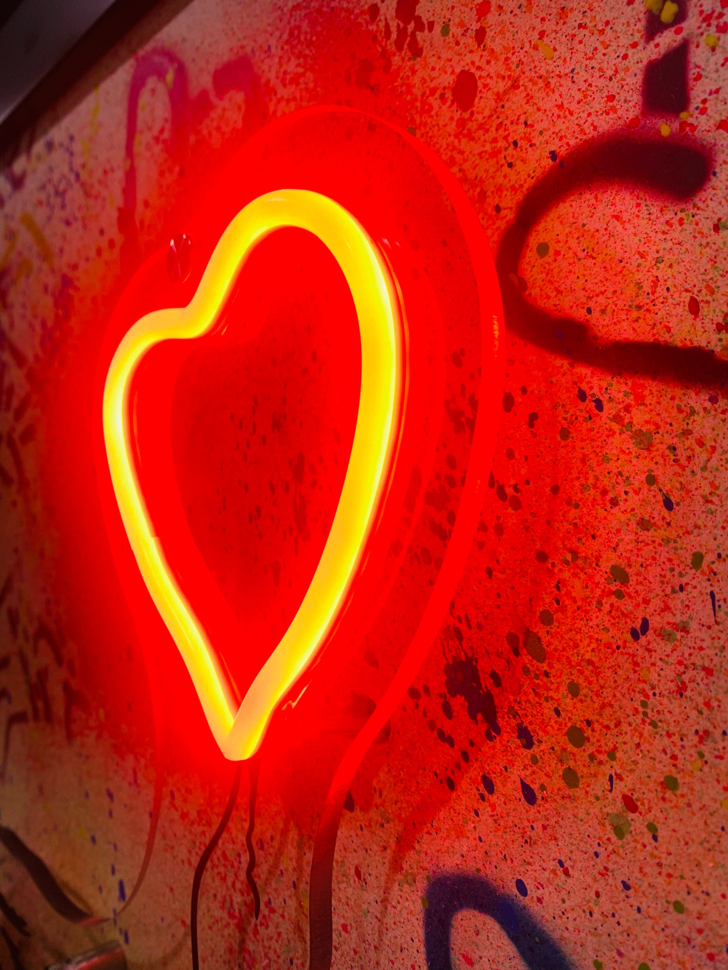 One of a kind neon heart