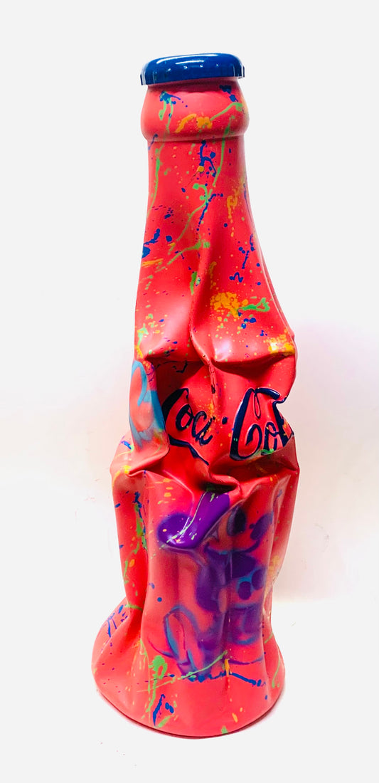 Coca Cola hand painted sculpture