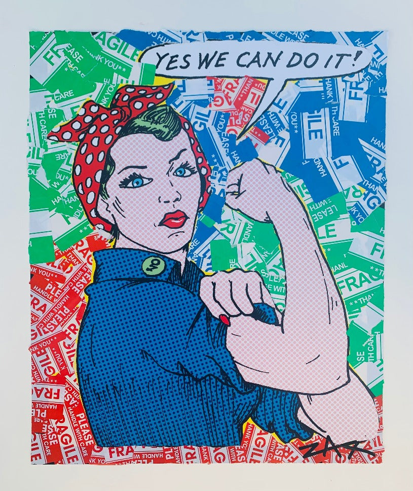 ZAX - "We Can Do It" unique one of kind on paper