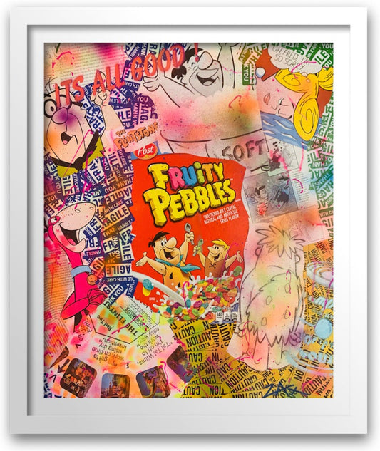 ZAX - "Fruity Pebbles" unique one of kind on paper