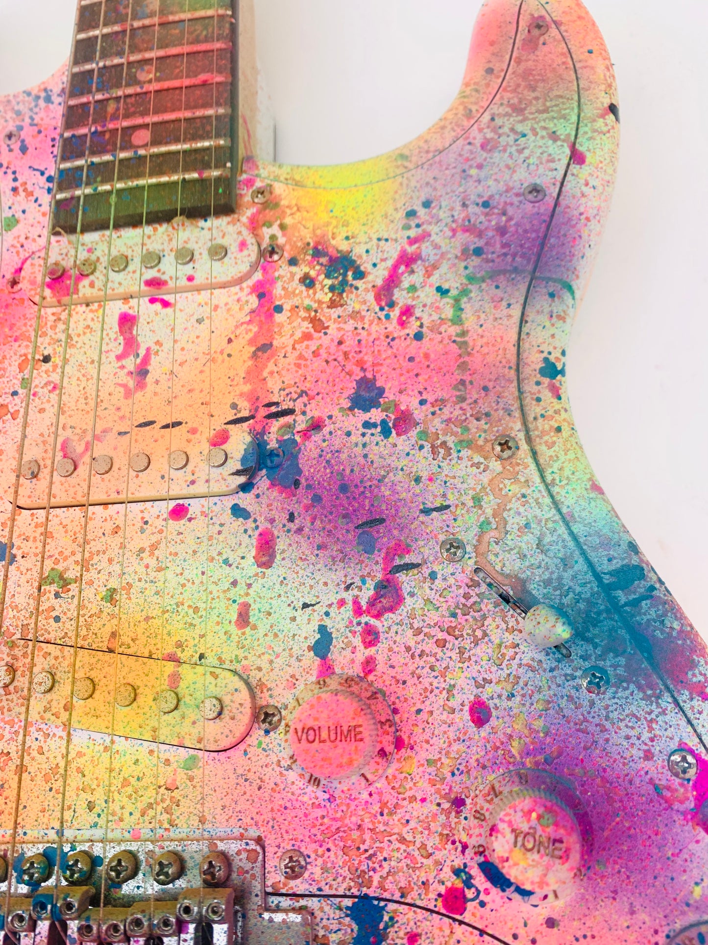 ZAX Unique one of a kind Hand painted electric guitar