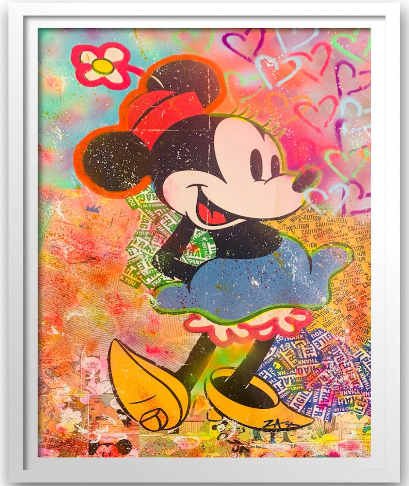 ZAX - "Minnie" unique one of kind on paper